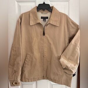 Vintage Banana Republic Men's Tan utility Jacket